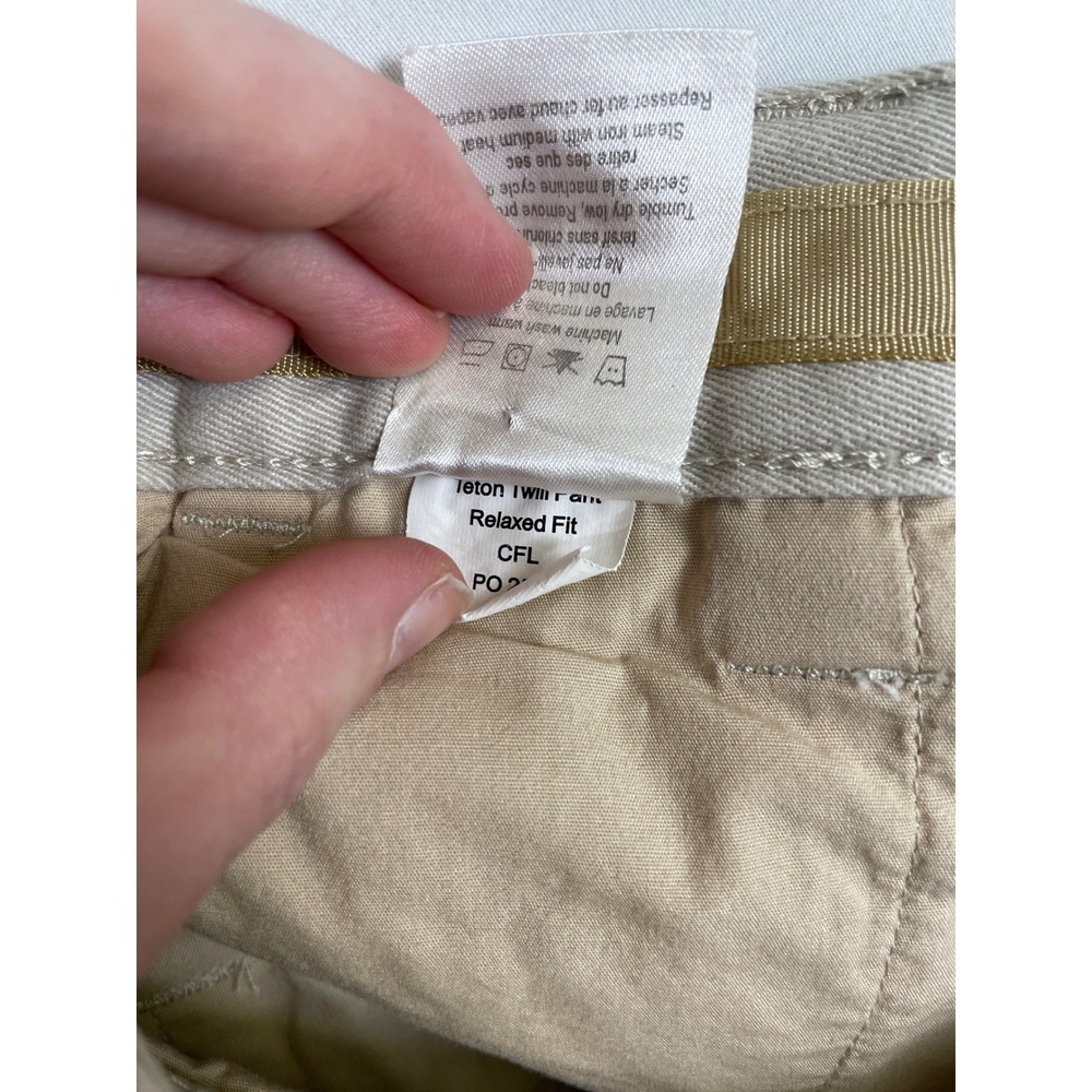 Mountain Khakis Teton Twill Relaxed Fit Mens 33x32 Tan Cotton Chino Pants - Picture 8 of 11